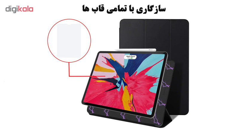 محافظ صفحه نمایش گلس هورس مدل UCC مناسب برای تبلت اپل iPad Pro 11 2018