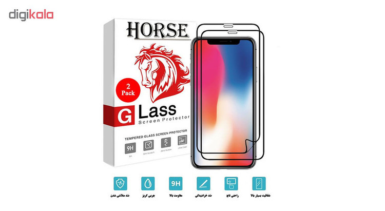 محافظ صفحه نمایش نانو 3D هورس مدل FSN مناسب برای گوشی موبایل اپل iPhone XR بسته دو عددی