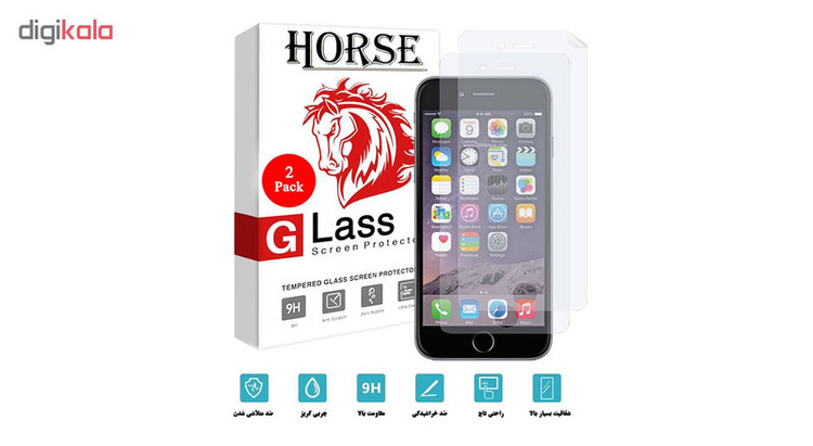 محافظ صفحه نمایش نانو هورس مدل FSN مناسب برای گوشی موبایل اپل iPhone 6 / 6s بسته دو عددی