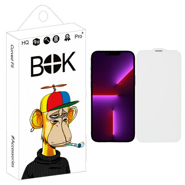 محافظ صفحه نمایش بوک طرح بی حاشیه مدل Nano Mesh مناسب برای گوشی موبایل اپل iphone 13 Pro max
