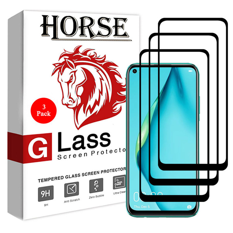محافظ صفحه نمایش 5D هورس مدل FAG مناسب برای گوشی موبایل هوآوی P40 lite بسته سه عددی