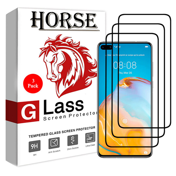 محافظ صفحه نمایش 5D هورس مدل FAG مناسب برای گوشی موبایل هوآوی P40 بسته سه عددی