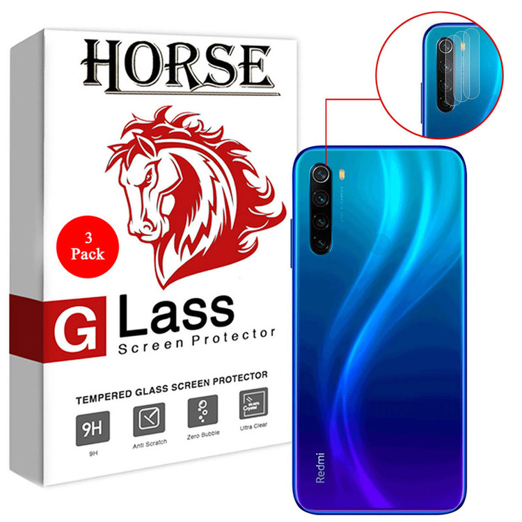 محافظ لنز دوربین هورس مدل UTF مناسب برای گوشی موبایل شیائومی Redmi Note 8T بسته سه عددی