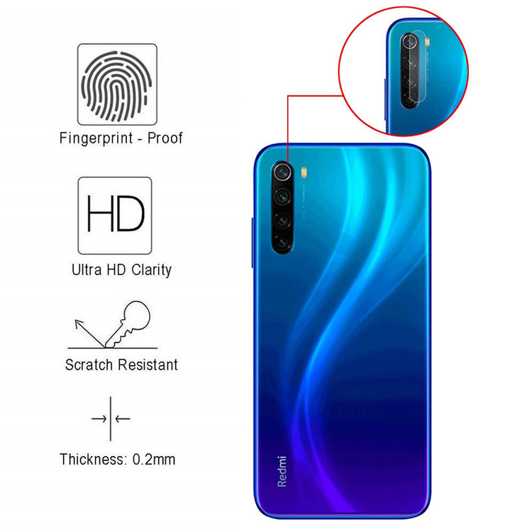 محافظ لنز دوربین هورس مدل UTF مناسب برای گوشی موبایل شیائومی Redmi Note 8T بسته سه عددی