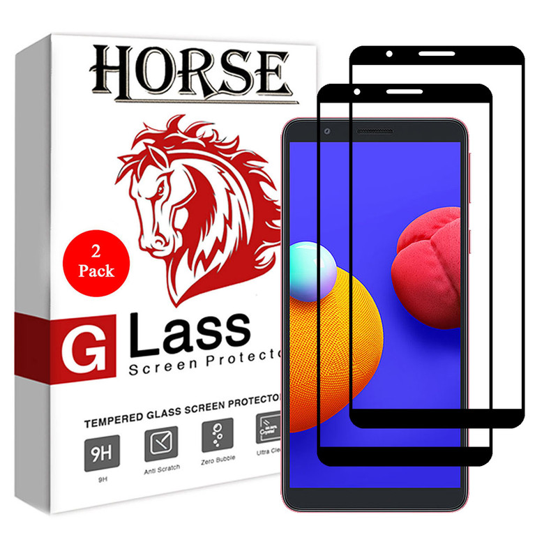 محافظ صفحه نمایش 5D هورس مدل FAG مناسب برای گوشی موبایل سامسونگ Galaxy A01 Core بسته دو عددی