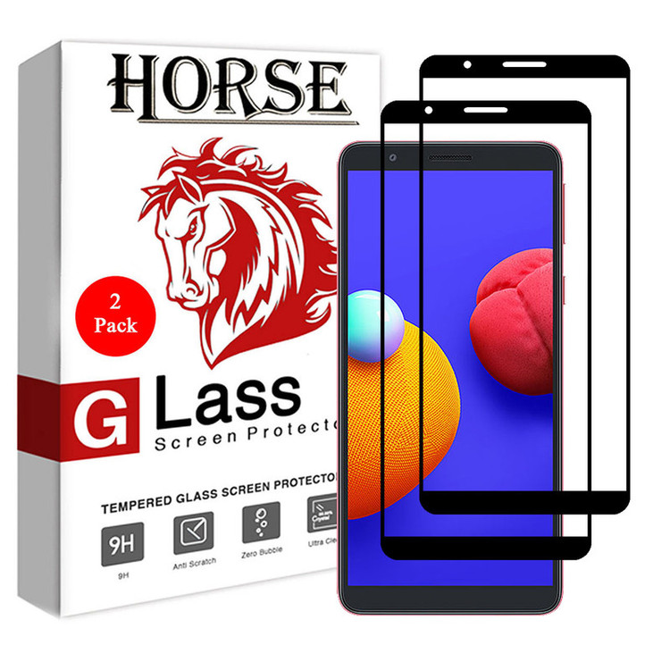 محافظ صفحه نمایش 5D هورس مدل FAG مناسب برای گوشی موبایل سامسونگ Galaxy A01 Core بسته دو عددی