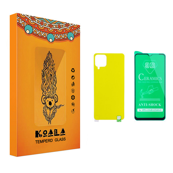 محافظ صفحه نمایش سرامیکی و پشت گوشی کوآلا مدل Fade مناسب برای گوشی موبایل سامسونگ Galaxy A12