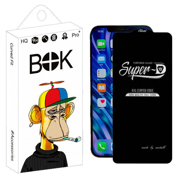 محافظ صفحه نمایش بوک مدل carbon Super D مناسب برای گوشی موبایل اپل IPHONE 12 promax