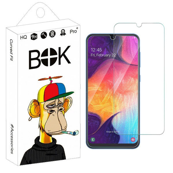 محافظ صفحه نمایش شیشه ای بوک مدل Resistant مناسب برای گوشی موبایل سامسونگ Galaxy A20 / A30 / A30s / A31 / A50 / A50s / M31