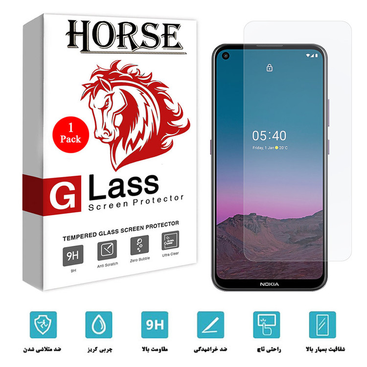 محافظ صفحه نمایش شیشه ای هورس مدل SMP01 مناسب برای گوشی موبایل نوکیا 5.4