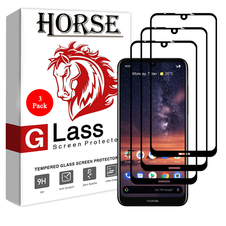 محافظ صفحه نمایش 5D هورس مدل FAG مناسب برای گوشی موبایل نوکیا 3.2 بسته سه عددی