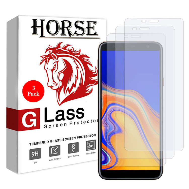 محافظ صفحه نمایش هورس مدل UCC مناسب برای گوشی موبایل سامسونگ Galaxy J4 Plus 2018 بسته سه عددی