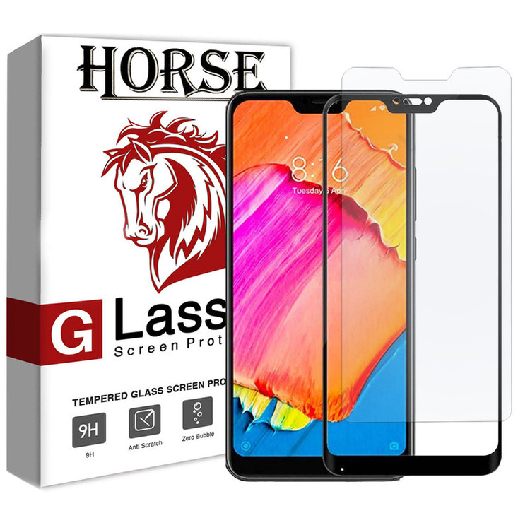 محافظ صفحه نمایش 5D هورس مدل FAG مناسب برای گوشی موبایل شیائومی Redmi 6 Pro مجموعه دو عددی