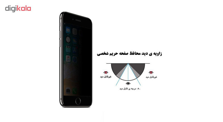 محافظ صفحه نمایش حریم شخصی 5D هورس مدل Shadow Screen مناسب برای گوشی موبایل اپل iPhone 6 Plus / iPhone 6s Plus