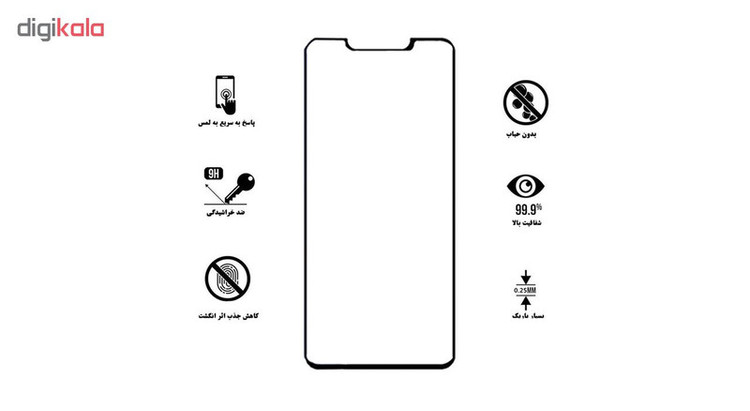 محافظ صفحه نمایش 5D هورس مدل FAG مناسب برای گوشی موبایل هوآوی Mate 20 Pro مجموعه دو عددی