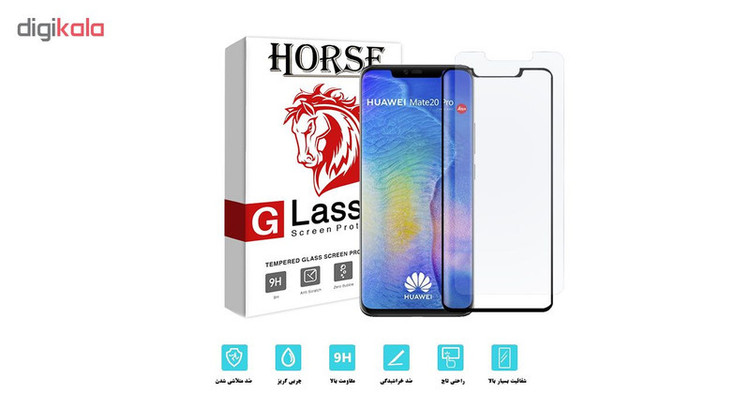 محافظ صفحه نمایش 5D هورس مدل FAG مناسب برای گوشی موبایل هوآوی Mate 20 Pro مجموعه دو عددی