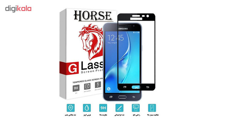 محافظ صفحه نمایش 5D هورس مدل FAG مناسب برای گوشی موبایل سامسونگ Galaxy J3 Pro