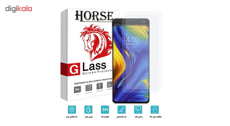 محافظ صفحه نمایش هورس مدل UCC مناسب برای گوشی موبایل شیائومی Mi Mix 3 بسته دو عددی