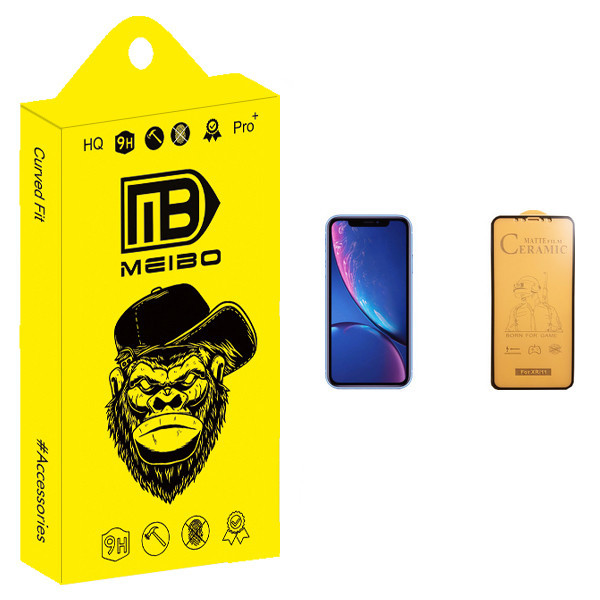 محافظ صفحه نمایش سرامیکی میبو مدل +HD مناسب برای گوشی موبایل اپل iPhone XR