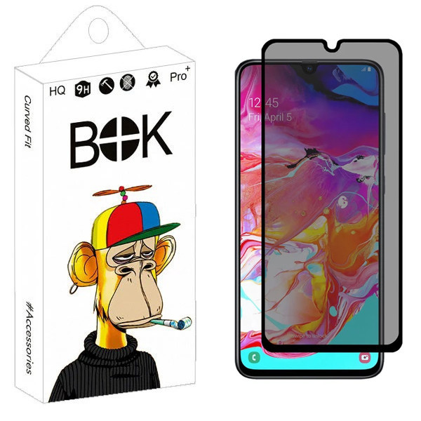 محافظ صفحه نمایش حریم شخصی بوک مدل Nano Plus مناسب برای گوشی موبایل سامسونگ Galaxy A70 / A42 / M42