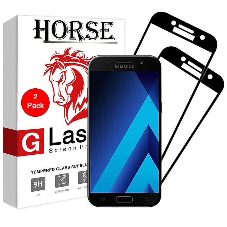 محافظ صفحه نمایش 5D هورس مدل FAG مناسب برای گوشی موبایل سامسونگ Galaxy A5 2017 بسته دو عددی