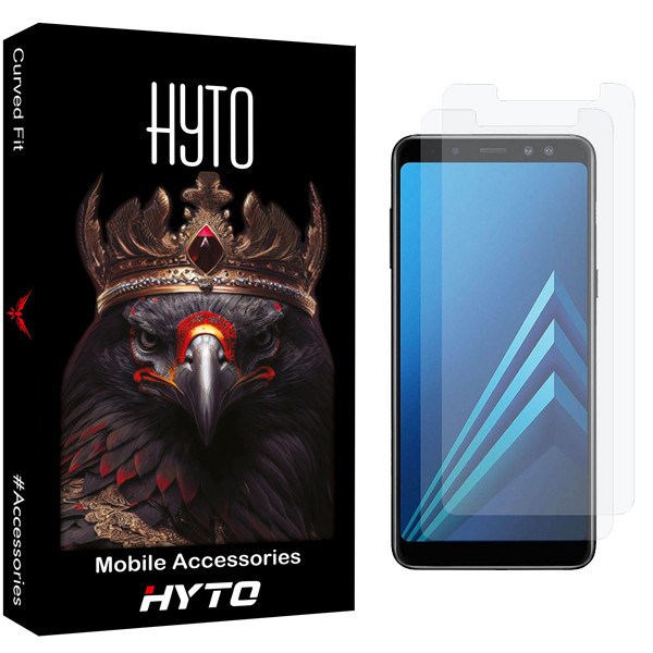 محافظ صفحه نمایش شیشه ای هیتو مدل Titan Shield مناسب برای گوشی موبایل سامسونگ Galaxy A8 2018 بسته دو عددی