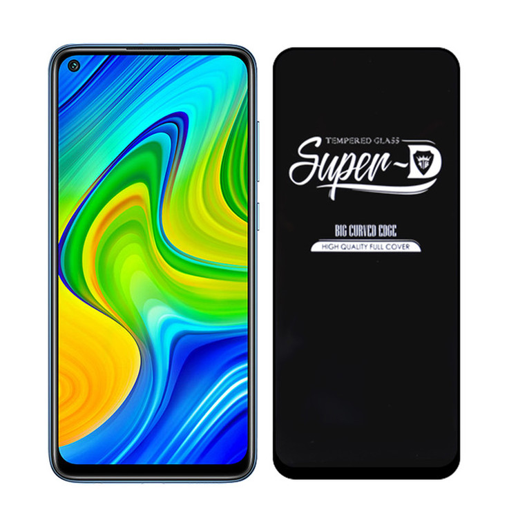 محافظ صفحه نمایش مدل Super D مناسب برای گوشی موبایل شیائومی Redmi Note 9