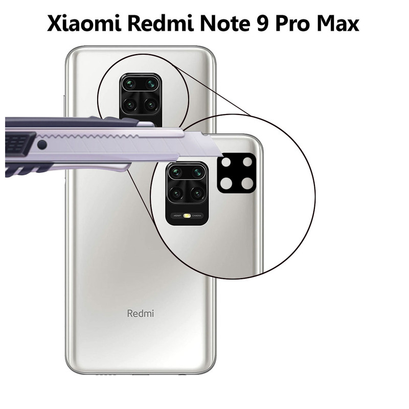 محافظ لنز دوربین سرامیکی هورس مدل HBL مناسب برای گوشی موبایل شیائومی Redmi Note 9 Pro Max