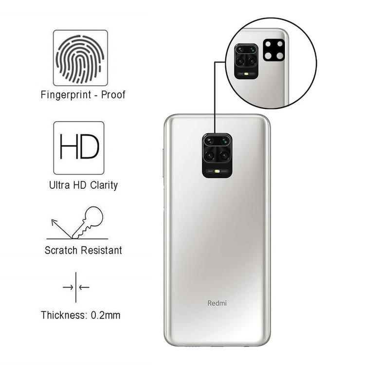 محافظ لنز دوربین سرامیکی هورس مدل HBL مناسب برای گوشی موبایل شیائومی Redmi Note 9 Pro Max