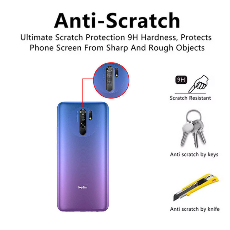 محافظ لنز دوربین هورس مدل UTF مناسب برای گوشی موبایل شیائومی Redmi 9 بسته سه عددی