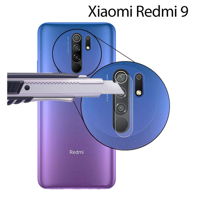 محافظ لنز دوربین هورس مدل UTF مناسب برای گوشی موبایل شیائومی Redmi 9 بسته سه عددی