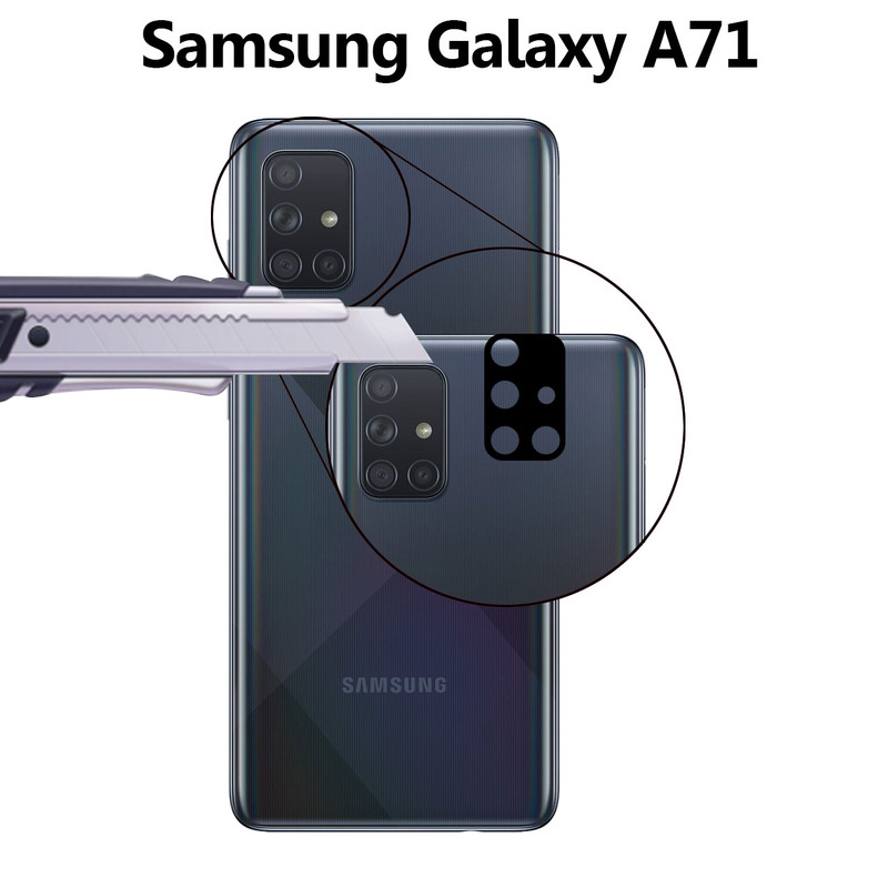 محافظ لنز دوربین سرامیکی هورس مدل HBL مناسب برای گوشی موبایل سامسونگ Galaxy A71 بسته سه عددی