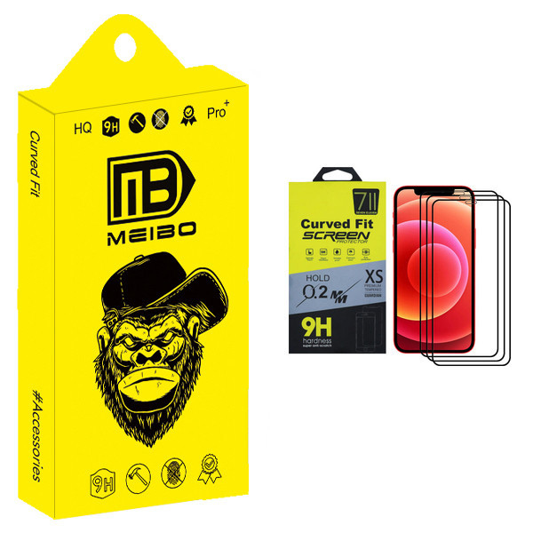 محافظ صفحه نمایش میبو مدل +HD مناسب برای گوشی موبایل اپل iPhone 12 Pro Max بسته سه عددی