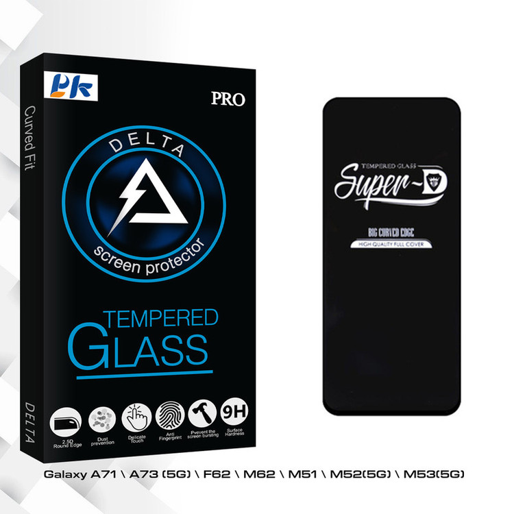 محافظ صفحه نمایش پی کی مدل Delta Sup-D مناسب برای گوشی موبایل سامسونگ Galaxy A71 \ A73 (5G) \ F62 \ M62 \ M51 \ M52(5G) \ M53(5G)
