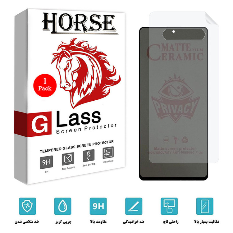 محافظ صفحه نمایش هورس مدل 2CPN مناسب برای گوشی موبایل شیائومی Black Shark 4 Pro به همراه محافظ پشت گوشی