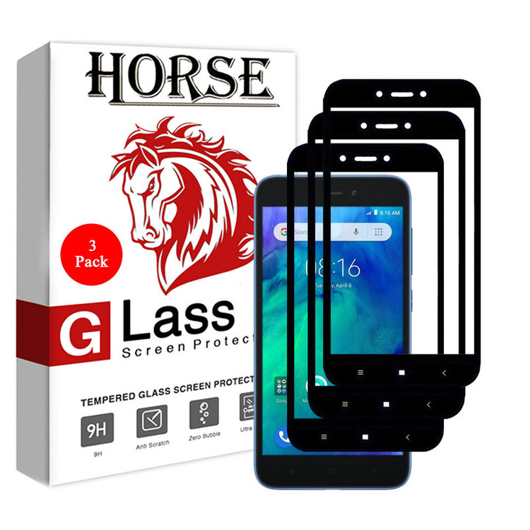 محافظ صفحه نمایش 5D هورس مدل CRM مناسب برای گوشی موبایل شیائومی Redmi Go بسته سه عددی