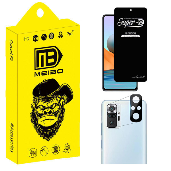 محافظ صفحه نمایش میبو مدل Clear SuperD مناسب برای گوشی موبایل شیائومی Redmi Note 10 Pro / Note 10 Pro Max به همراه محافظ لنز دوربین