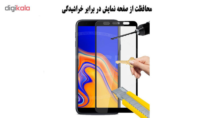 محافظ صفحه نمایش 5D هورس مدل CRM مناسب برای گوشی موبایل سامسونگ Galaxy J6 Plus بسته سه عددی