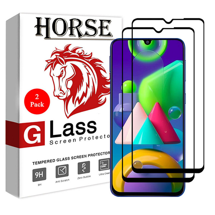 محافظ صفحه نمایش 5D هورس مدل FAG مناسب برای گوشی موبایل سامسونگ Galaxy M21 بسته دو عددی