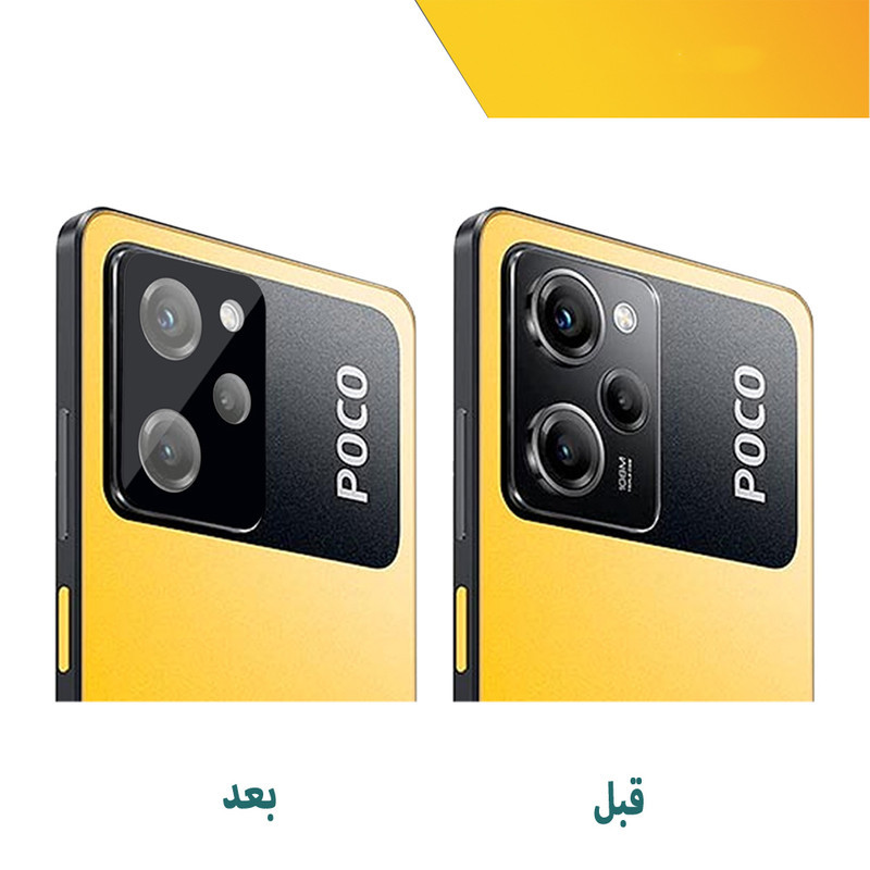 محافظ لنز دوربین میبو مدل 3D-9H مناسب برای گوشی موبایل شیائومی Poco X5 Pro