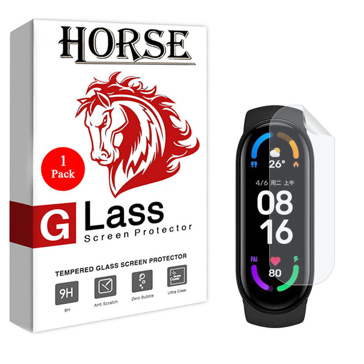 محافظ صفحه نمایش نانو هورس مدل TPU-H مناسب برای مچ بند هوشمند شیائومی Mi Band 6 Global Version
