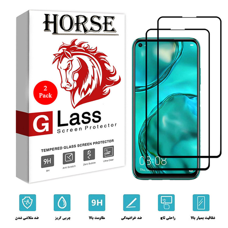 محافظ صفحه نمایش سرامیکی هورس مدل CRM مناسب برای گوشی موبایل هوآوی P40 lite بسته دو عددی