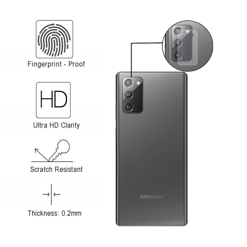محافظ لنز دوربین هورس مدل UTF مناسب برای گوشی موبایل سامسونگ Galaxy Note20 بسته سه عددی