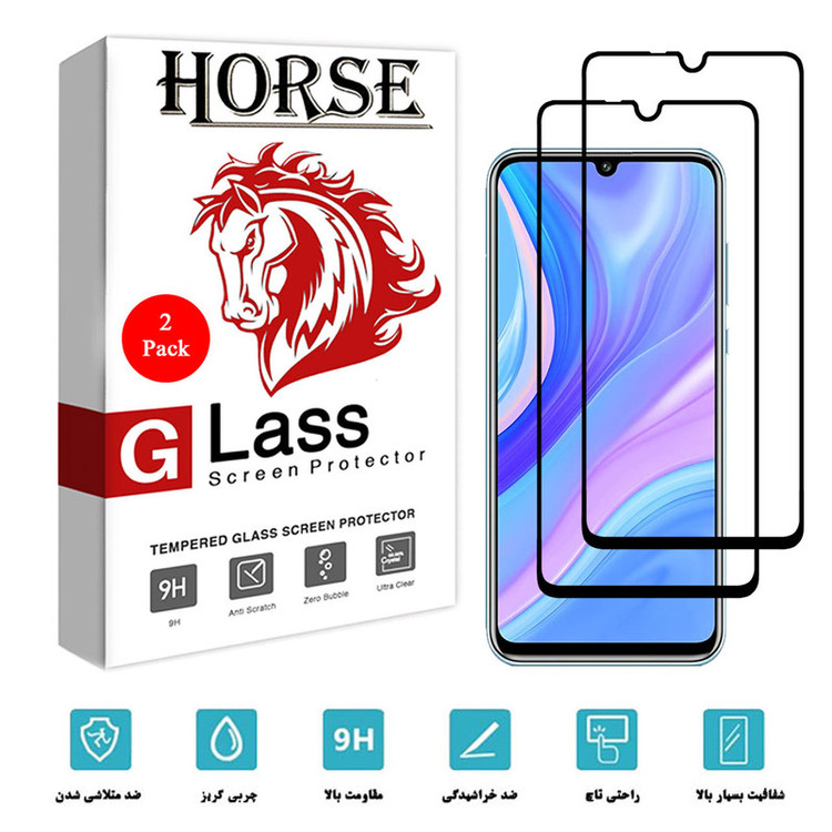 محافظ صفحه نمایش سرامیکی هورس مدل CRM مناسب برای گوشی موبایل هوآوی Y8p بسته دو عددی