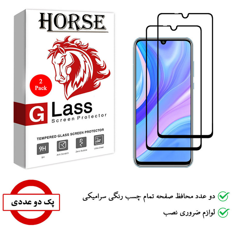 محافظ صفحه نمایش سرامیکی هورس مدل CRM مناسب برای گوشی موبایل هوآوی Y8p بسته دو عددی