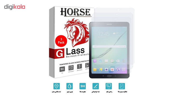 محافظ صفحه نمایش هورس مدل UCC مناسب برای تبلت سامسونگ Galaxy Tab S2 9.7 T815 بسته سه عددی
