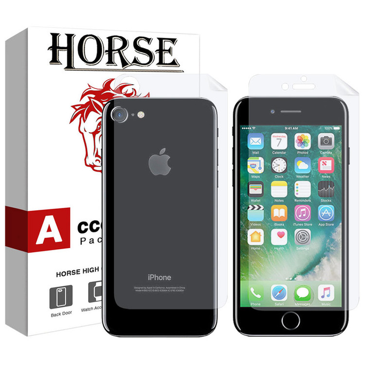 محافظ صفحه نمایش و پشت گوشی هورس مدل FSN مناسب برای گوشی موبایل اپل iPhone 8