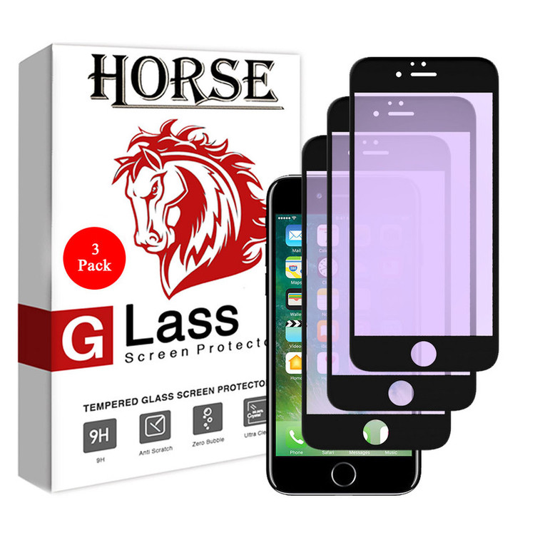 محافظ صفحه نمایش هورس مدل ABL مناسب برای گوشی موبایل اپل iPhone 7 / 8 بسته سه عددی