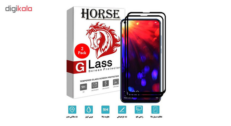 محافظ صفحه نمایش 5D هورس مدل FAG مناسب برای گوشی موبایل نوکیا X71 بسته دو عددی