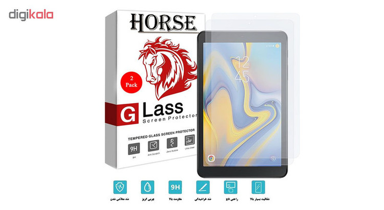 محافظ صفحه نمایش هورس مدل UCC مناسب برای تبلت سامسونگ Galaxy Tab A 8.0 2018 / T387 بسته دو عددی